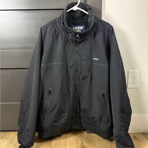 Lands' End Men's Classic Black Squall Jacket 2XL NWOT